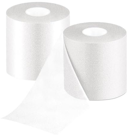 Dyroe Schaum Sports Tape 2 Rollen - 7cm*27m, Pre Wrap Sporttape, Schaum kinesiologie tape,Athletic Pre Wrap Tape, Nicht klebend, für Handgelenk Knöchel Knie Bein