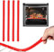 4 Pack Oven Guards for Inside The Oven Shelf Protectors, Heat Resistant, Protect Against Burns Silicone Oven Shelf Edge Guards, Oven Rack Protectors Oven Protector (Red)