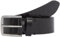 Calvin Klein Jeans Herren Gürtel Classic Flat Leather Belt 35mm aus Leder, Schwarz (Allover Print), 105 cm