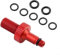 DAZZLEEX Air Pump Valve Tool, Rear Shock Air Pump Valve Adapter Tool For DT For Rockshox for MONARCH(Red)