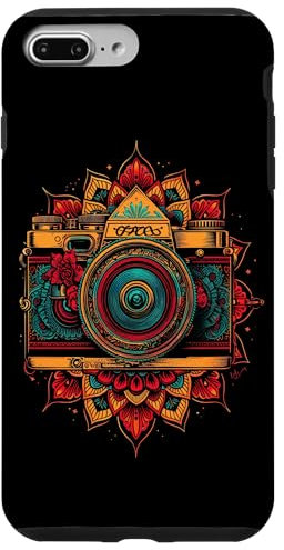 Coque pour iPhone 7 Plus/8 Plus Appareil photo Mandala Photographe Amoureux