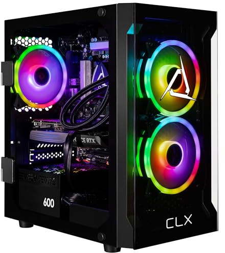 CLX Gaming PC - Intel Core i7 14700KF 3.4GHz, GeForce RTX 4060 Ti, 1TB NVMe M.2 SSD, 4TB HDD, 32GB DDR5 RGB Memory, 240mm AIO, WiFi, Windows 11 Home, Black