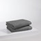 s.Oliver 2 TLG Handtuch Set 50x100cm - 100% Baumwolle, 600 g/m², weich & saugstark, Doppelpack Handtücher grau