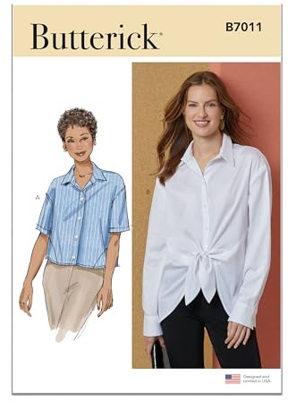 BUTTERICK Sewing Pattern B7011U5 Misses' Shirts U5 (16-18-20-22-24)