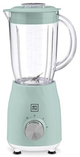 Blender en verre EMMA - Envoi 24h - Turbo de haute puissance, faible consommation, haute performance - Maison et hôtellerie - Nettoyage facile - Antichoc (vert)