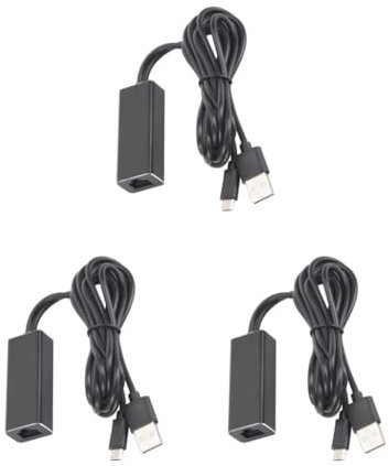 3 set di adattatori Ethernet Micro USB2.0 a RJ 45 per / 2/1 / audio