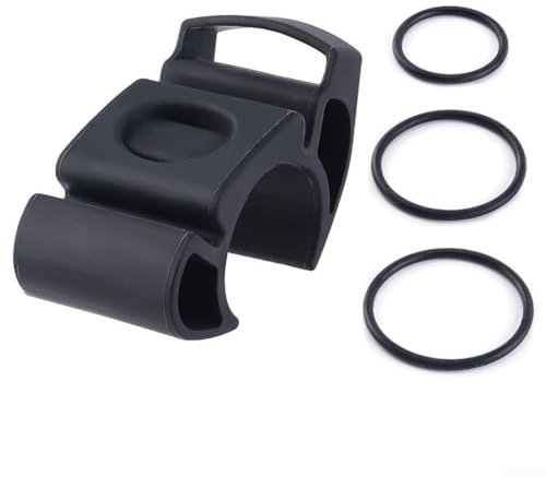 HomeVortex Fahrrad-Smartwatch-Halterung für Garmin für Polar Uhren, Silikon-Fahrradhalterung, Ständer für runde flache Lenker, für Polar-Fahrradhalterung