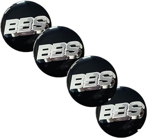 4 Stück Auto Nabendeckel Aufkleber, Radnabenabdeckung-Logo für BBS 70MM, Nabenkappen Abzeichen Sticker, Felgen Aufkleber,A