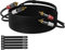 Mygatti Cavo RCA da 20 m,2 RCA maschio Cable Audio stereo Coassiale,OFC,Hi-Fi,doppia schermatura,cavo audio per home theater, amplificatore, altoparlante+5 fascette