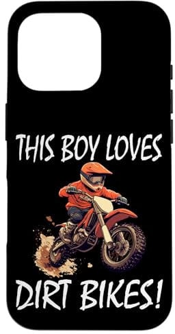 Ce garçon aime les motos tout-terrain, les motos tout-terrain pour enfants Coque pour iPhone 16 Pro