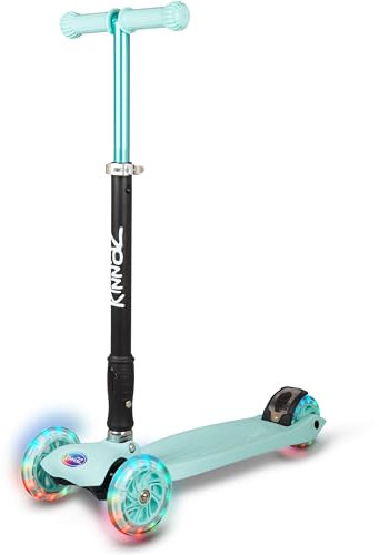 kinnaz Two, Roller für Kinder ab 5 Jahre, faltbar, stufenlos Höhe einstellbar, LED Räder, Ersatzteilservice, Kinderroller, Scooter, 6 7 8 9 Jahre, Schulkind, Junge Mädchen, Hamburg Händler