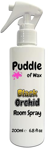 Black Orchid Room Spray - 200ml Bottle - Atomiser Mist - Perfume Scent - Vegan Friendly - Puddle of Wax - Made in the UK