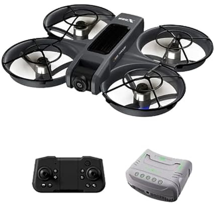 Voltrock X226 VR Drone FPV con Occhiali VR, Fotocamera 720P, Motore Brushless, Stabilizzazione Ottica, Acrobazie 360°, Modalità Principiante e Doppia Fotocamera