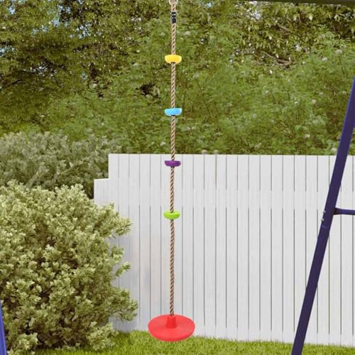 Kaloriko Kletterseil Mehrfarbig Kunststoff 30 x 30 x 200 cm für Outdoor Spielgeräte, wetterfestes Seil Zubehör für Garten, Spielplatz, Schaukel und Klettergerüst, robuste Konstruktion für Kinder