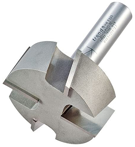 Trend Professional Straight Tenon Cutter, 1/2 Inch Shank, 50.8mm Diameter and 20mm Cut Length, Tungsten Carbide Tipped, 37/12X1/2TC