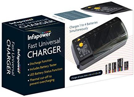 Infapower Fast Universal Charger with Battery Tester