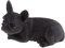 KESOTO Französische Bulldogge Figur Model der Hingucker im Garten - Schwarzes Hinlegen