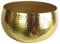 Leaf LEAF-7305 - Vaso grande in metallo, 32 x 20 cm, colore: oro martellato