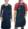 Chef Pomodoro Kochschürze –Küchenschürze Herren- Kochschürze Damen und Männer – Grillschürze für Männer- Kochschürze Baumwolle für Küche (Dunkelblau)