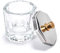 Alexnailart Plato de cristal de Dappen con tapa de metal Nail Art Acrílico Polvo Nail Art Herramientas (1 #)