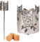 Gartenfackel für draußen Motiv Eule 3x Brennelemente - Holzspäne mit Wachs - Schwedenfackel Pelletfackel Feuersäule Flammschalen Wachsfackel Gartenleuchte