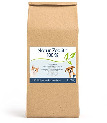 Cellavita Zeolith Natur-Zeolith (100% Ceolith) - Klinoptilolith - für Hunde & Katze & Tiere (500g)