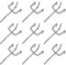 50 pcs Crochets pour panneaux perforés Crochets en métal pour Panneau perforé accessoires pour panneaux perforés crochets de garage Organisation doutils