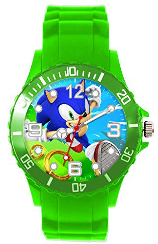 TAPORT® Quarzuhr Grün Silikon für Sonic The Hedgehog Fans E3, grün, Armband