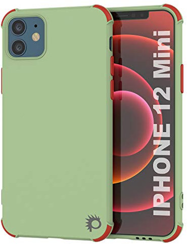 Punkcase Designed for iPhone 12 Mini Case [Sunshine Series] Protective & Lightweight TPU Case W/Shock Absorbing Corners Compatible with iPhone 12 Mini (5.4) (2020) [Light Green]