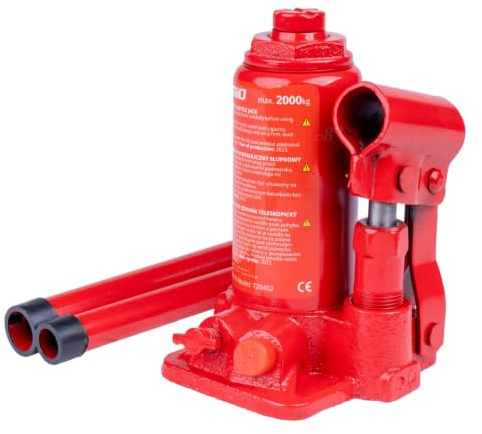 AMiO HBJ-2T PKW Autoheber Wagenheber Stempelwagenheber Hydraulisch 2t von 148mm - bis 278mm 01270