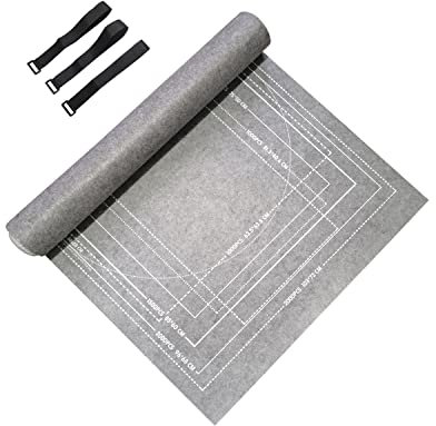 Tinyouth Roll Up Mat for 1000-2000pc Puzzle, 1.5mm Foldable Board Saver, Grey