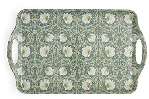 Spode Portmeirion Morris & Co Privat Design Large Serving Tray with Handles, Multi Coloured (X0019519172)