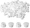 AIEX 200 Pièces 5/8/10/13 mm Bouchon Plastique Blanc 4 Tailles, Cache Trou Plastique Cache Trou Meuble Capuchon Trou de Perçage Cache Trou Rond pour Meubles de Tube de Trou de Verrouillage