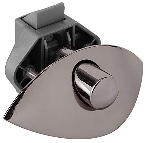 Push Button Catch Door Lock, 12-25 mm Schlüssellose Schranktür Schaltflächen Schlösser Dunkelgrau Zinklegierung Druckschloss Verriegelung Türschloss für RV, Yachten, Wohnmobil