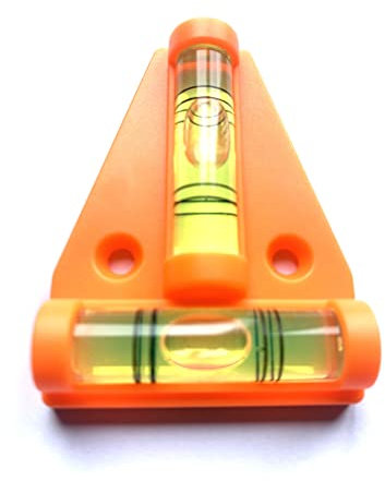 NEW DAY SOLUTION CARAVAN TRAILER MOTOR HOME T TYPE SPIRIT LEVEL - ORANGE
