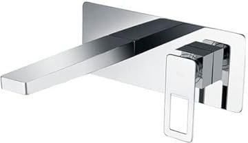 IMEX - Grifo empotrado monomando lavabo - Griferia de baño para lavamanos - grifos empotrados de baño Serie Suecia Cromado/Plateado BDC032-4