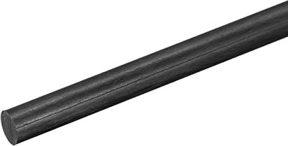 sourcing map Carbone Fibre Tige, 8mm x 300mm pour RC Avion Bricolage Outil Aile Tube Quadricoptère Bras