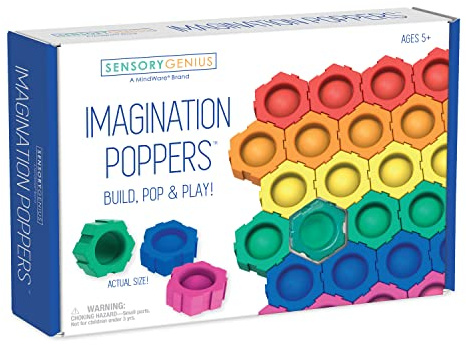 MindWare Sensory Genius Imagination Poppers – lustiges Fidget-Spielzeug für Kinder, Jugendliche und Erwachsene ab 5 Jahren