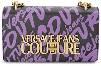 Versace Jeans Couture Umhängetasche, Schwarz-Lila