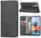 Vaki Handyhülle für Xiaomi Redmi Note 10 Pro/Note 10 Pro Max, Schutzhülle mit Panzerglas, Leder Wallet mit Kartenfach, Standfunktion, Klapphülle, Schwarz