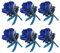 Uposao 6 Stück Hochzeit Braut Blumen Anstecker,Handgefertigte Rose Bräutigam Boutonniere Hochzeitsbrosche Blumenstrauß Korsage künstliche Blumen für Party Prom Männer Anzug Dekoration,Dunkelblau