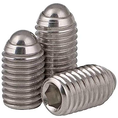 TULDYS Edelstahl A2 304 Innensechskant Federkugelkopf Gewindestift M8 M10 M12 M16 (10er Pack, 20mm, M16)