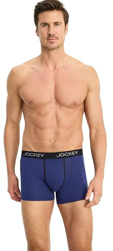 Jockey Chafe Proof Pouch Trunks - Boxershorts Herren im 2er Pack, Unterhosen mit ergonomisch geformter Tasche, atmungsaktive Männer Unterwäsche ohne Eingriff - Doppelpack