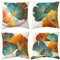 Bestash Kissenbezug 45x45 4er Set Kissenbezüge Samtkissen Kissenbezug Modern Zierkissen Sofakissen Dekokissen für Wohnzimmer Sofa Schlafzimmer（Ginkgo Biloba）