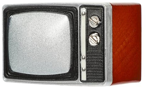 ifundom Schermo Televisivo in Miniatura Modello Televisivo Retrò Figurine Di Mobili in Miniatura Mobili Per Case Televisione in Miniatura Piccolo Mobile Tv Televisore Legno Bambino Casa