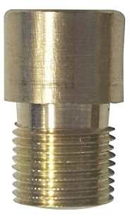 VASALAT 1184 A12 Verlängerung um 10 mm, f. Türgucker ø 12 mm, Messing blank,