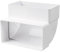 Curvo angolare a 90°, condotto di ventilazione verticale, 220 x 90 mm, raccordo per tubo rettangolare in PVC, angolo di 90°, per collegamento tubo, collegamento a canale piatto, VENTS 9292 (gomito a