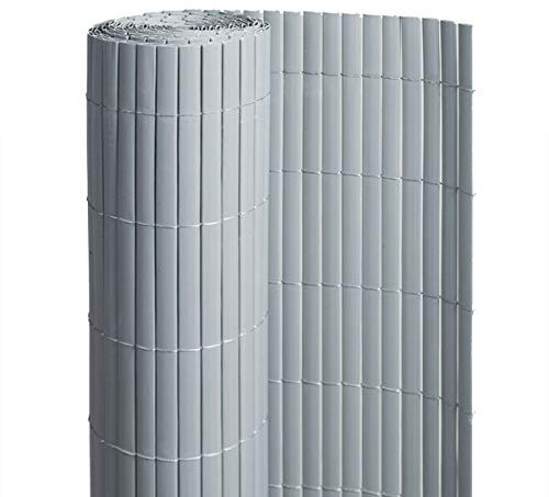 Canisse PVC en Rouleau de 3m pour clôture ou Balcon (1m, Gris RAL 7040)
