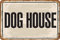 Zinnschild Retro Blechschild Vintage-Dekoration Metallschild Für Badezimmer Wohnzimmer Cafe 20x30 cm Hundehütte