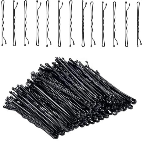 Forcine per Capelli,50 pezzi Forcine per Capelli a Forma di,Mollette Capelli,Metallo Invisibili Fermagli,Mollette per Capelli Donna,Ideale per Tutti I Tipi di Capelli e Parrucchiere (Nero)